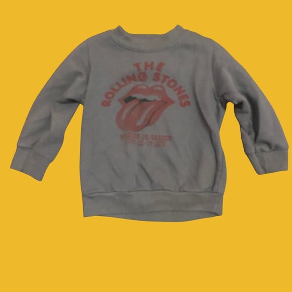 🎶 The Rolling Stones Toddler Sweatshirt – Vintage Rock Band Graphic Crewneck 3T - Picture 2 of 6